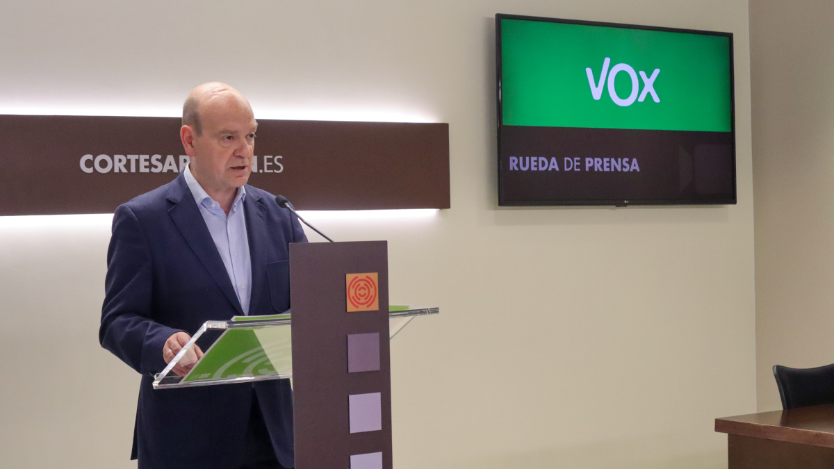Santiago Morón, este lunes en sala de prensa