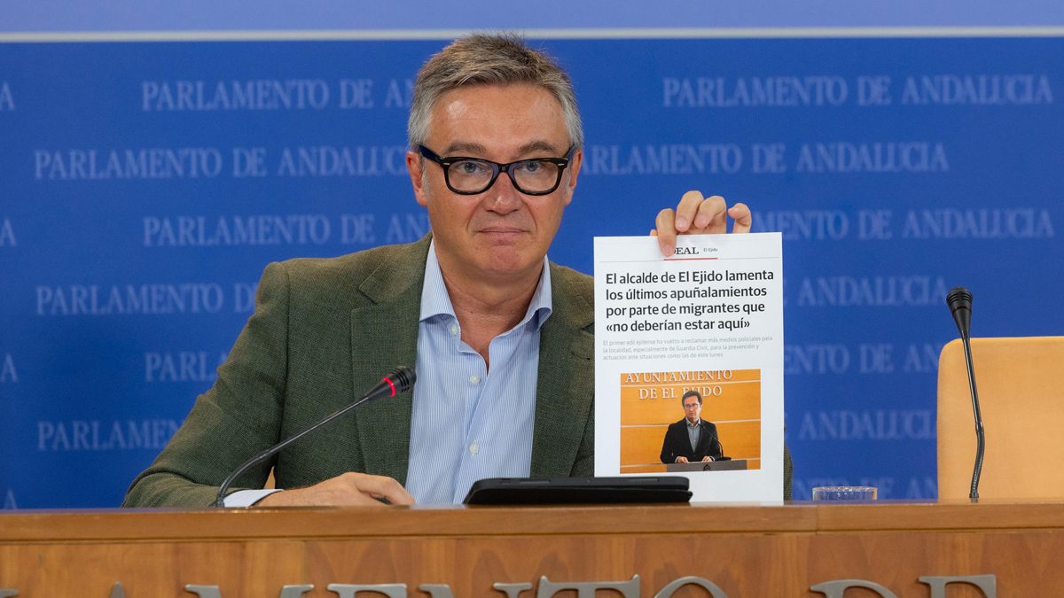 Manuel Gavira, portavoz del Grupo Parlamentario VOX en el Parlamento de Andalucia