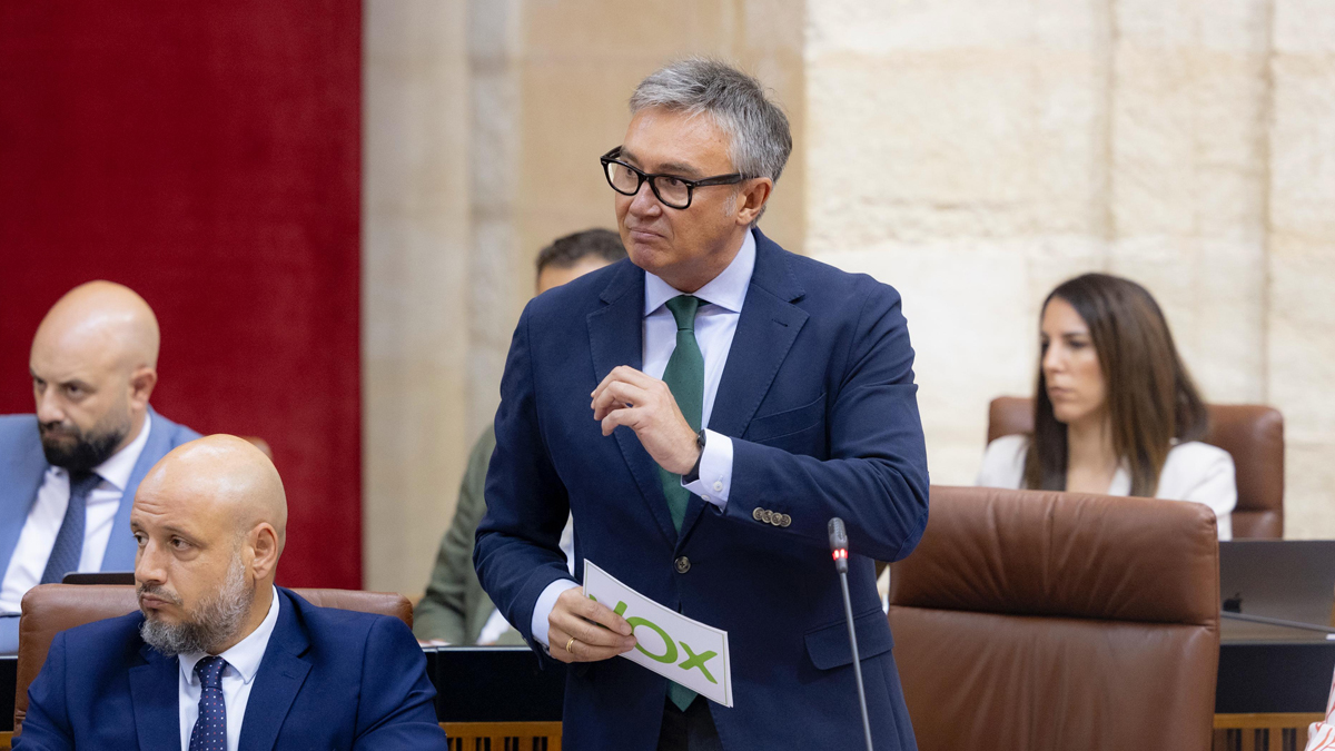 Manuel Gavira, portavoz del Grupo Parlamentario VOX en el Parlamento de Andalucia