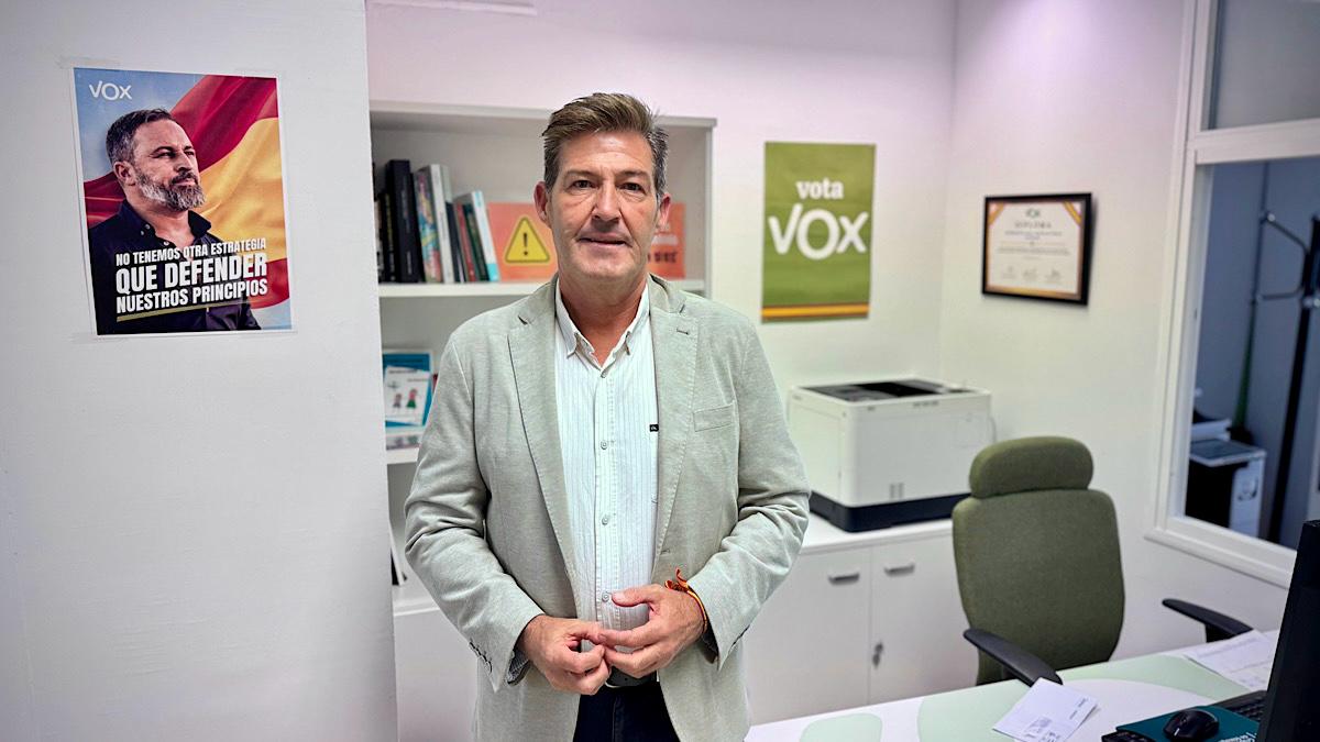 Antonio Alcázar, portavoz del Grupo Municipal VOX Málaga