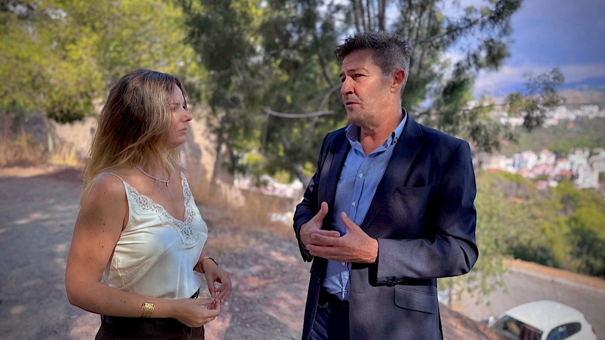 Antonio Alcázar y Yolanda Gómez en el monte de Gibralfaro.