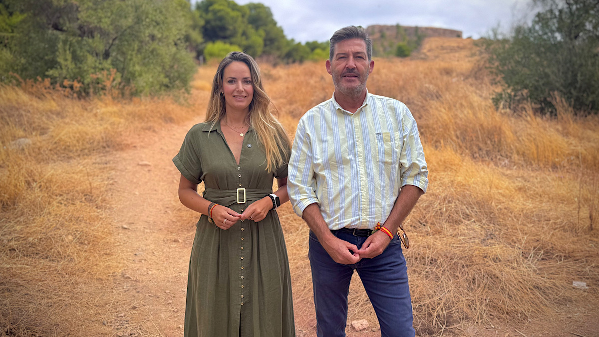Yolanda Gómez y Antonio Alcázar en el Cerro de la