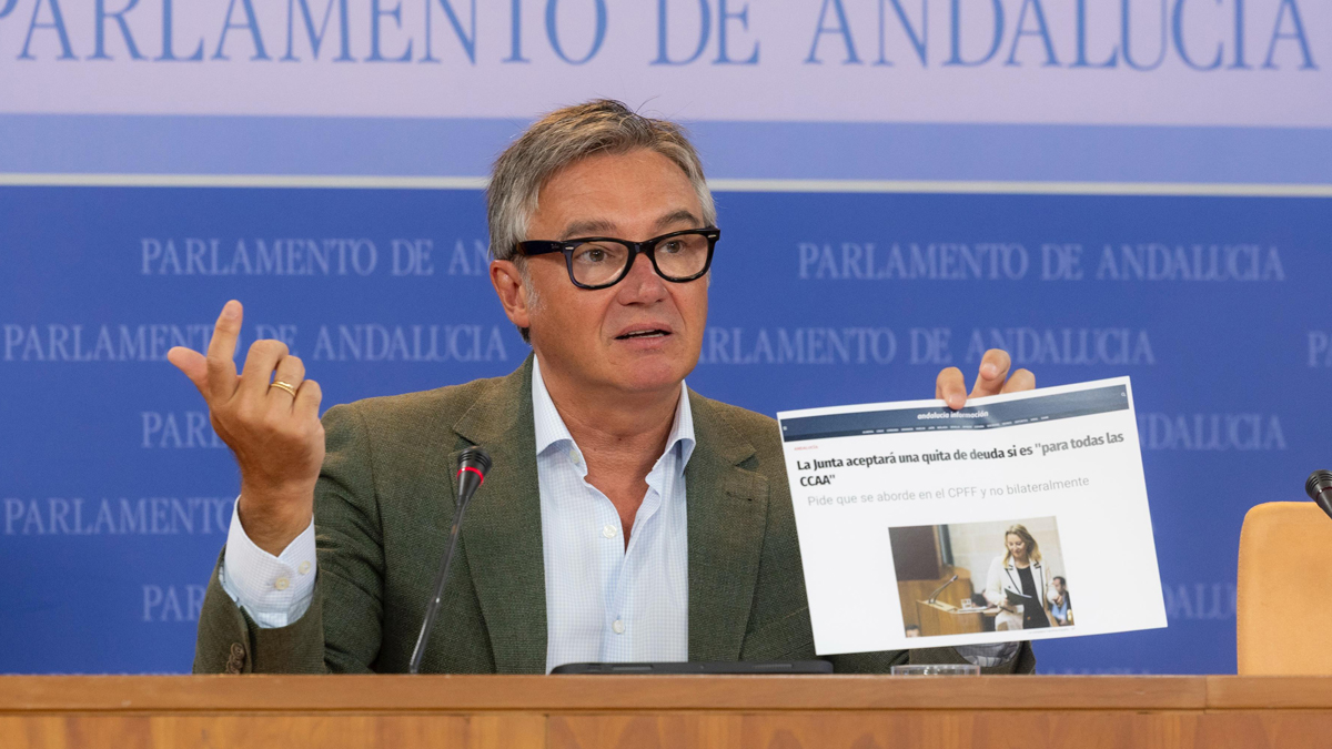 Manuel Gavira, portavoz del Grupo Parlamentario VOX en el Parlamento de Andalucia