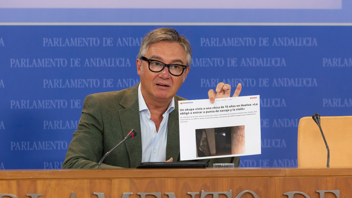 Manuel Gavira, portavoz del Grupo Parlamentario VOX en el Parlamento de Andalucia