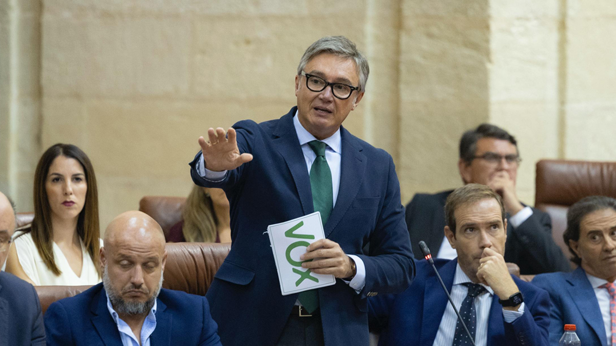 Manuel Gavira, portavoz del Grupo Parlamentario VOX en el Parlamento de Andalucia
