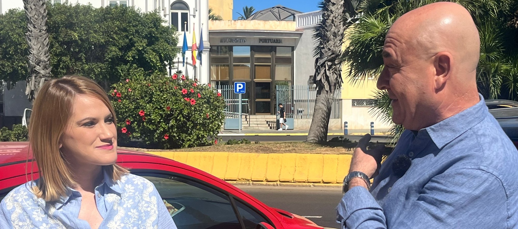 Javier Diego cuestiona la inversión en la desaladora, frente a la Autoridad Portuaria