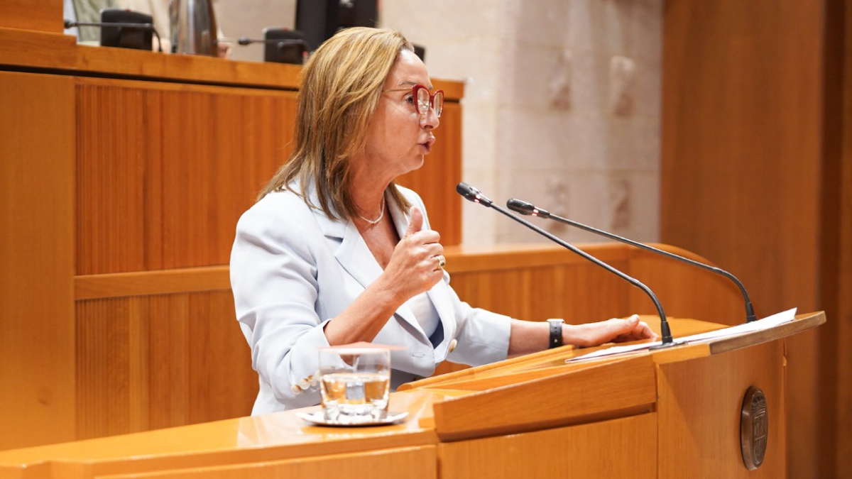 Carmen Rouco, este jueves durante su intervención
