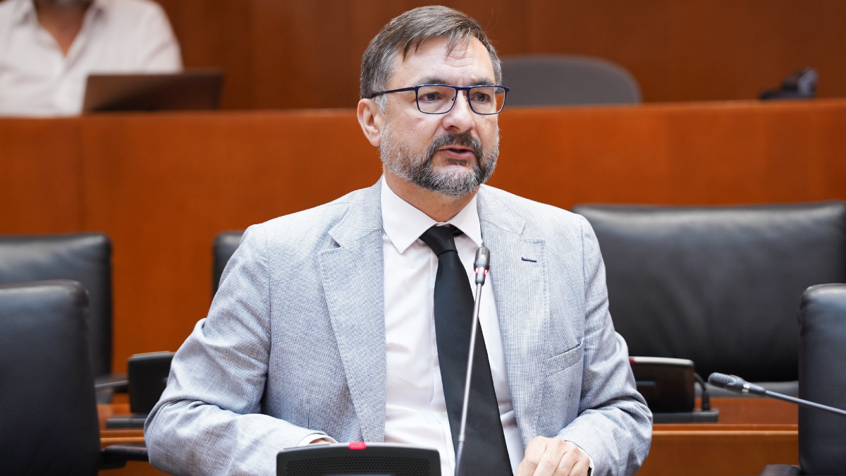 Fermín Civiac, este lunes en la comisión de Hacienda