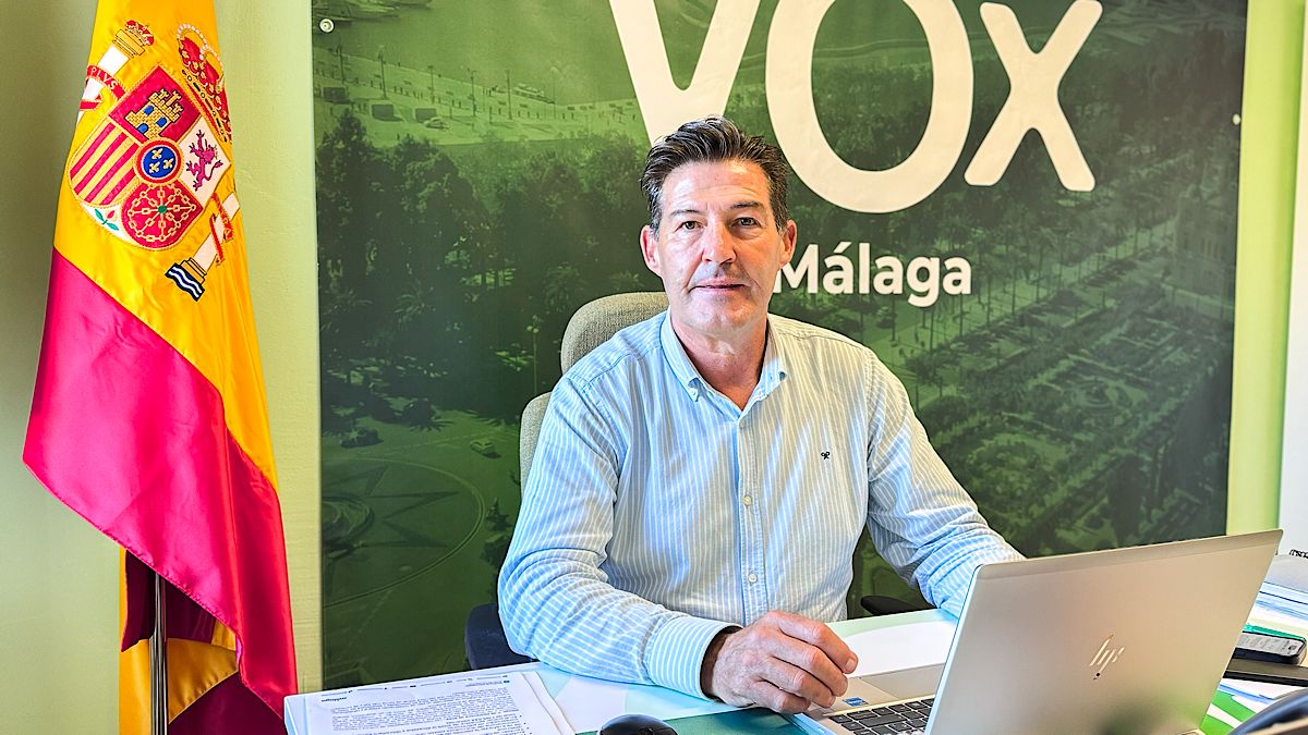 Antonio Alcázar, portavoz del Grupo Municipal VOX Málaga