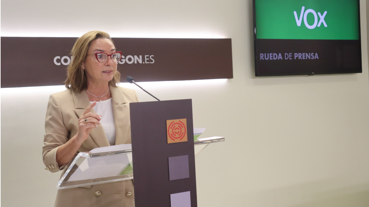Carmen Rouco en sala de prensa