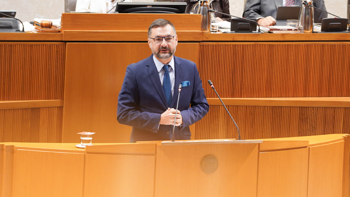 Fermín Civiac, en el pleno de este jueves
