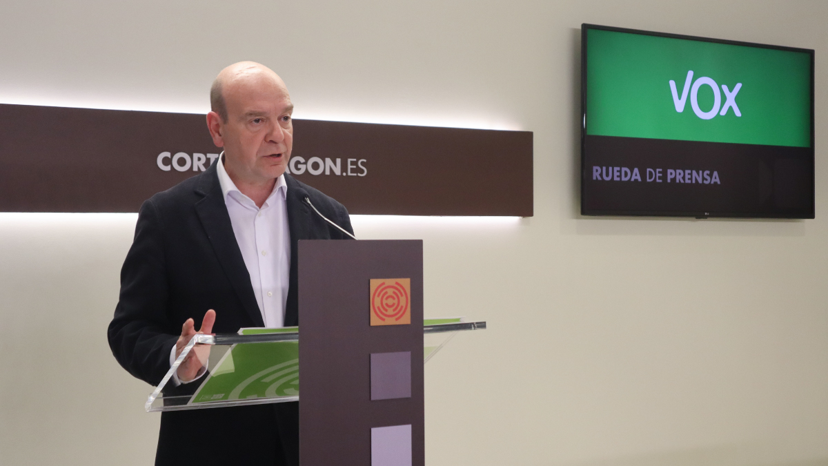 Santiago Morón, en sala de prensa