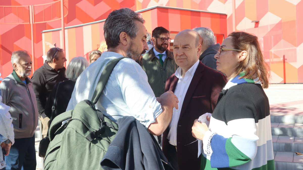 Santiago Morón, Carmen Rouco y Armando Martínez, en Rosales del Canal