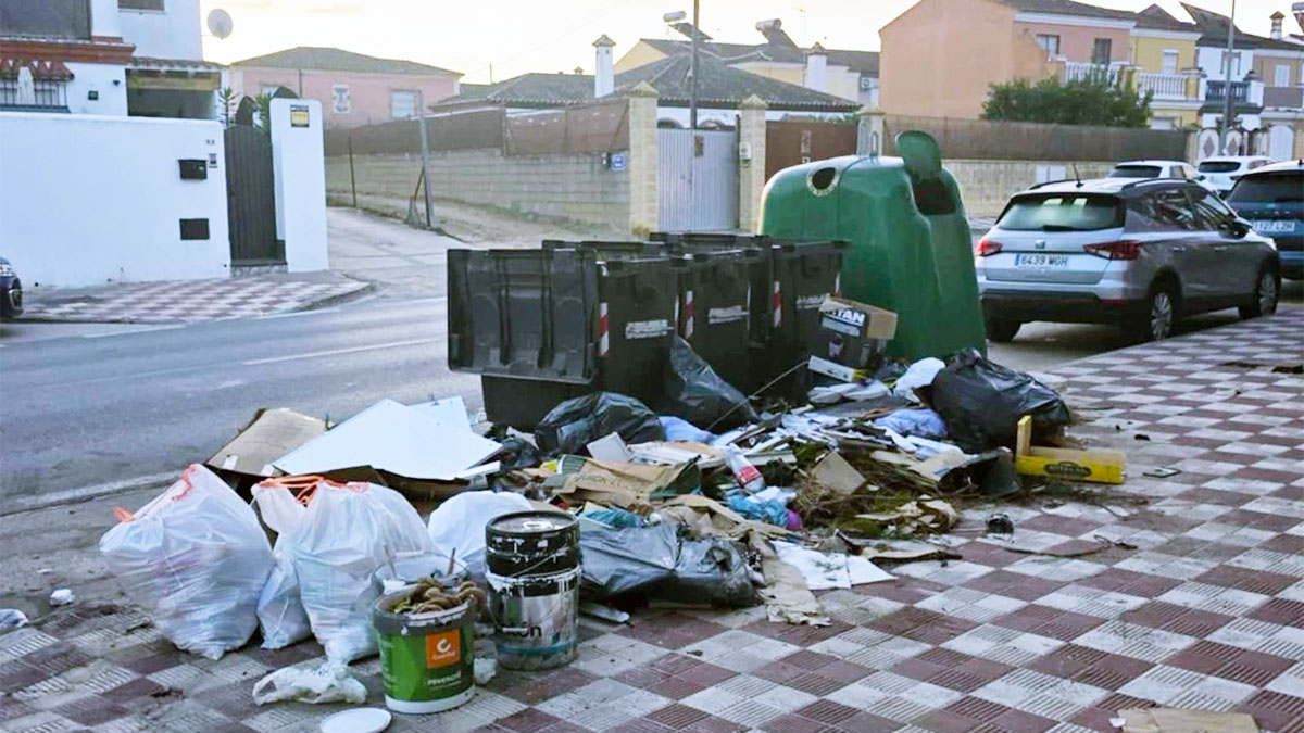 basura avenida de la marina sanlúcar