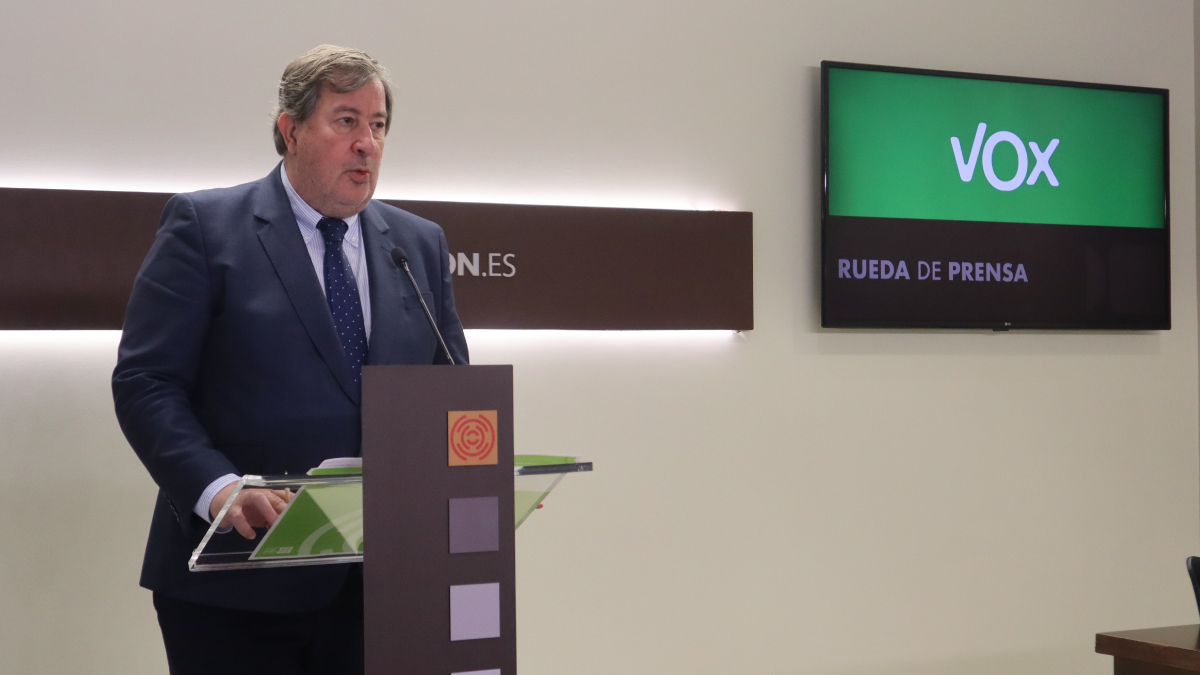 Juan Vidal, en sala de prensa