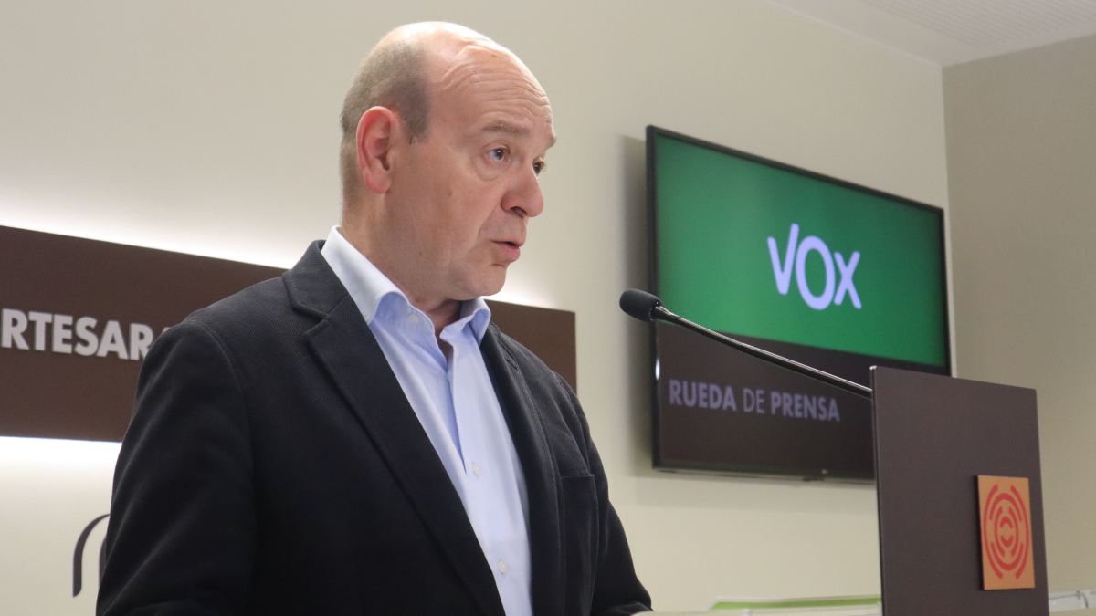 Santiago Morón, en sala de prensa