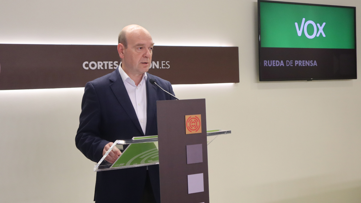 Santiago Morón, en sala de prensa