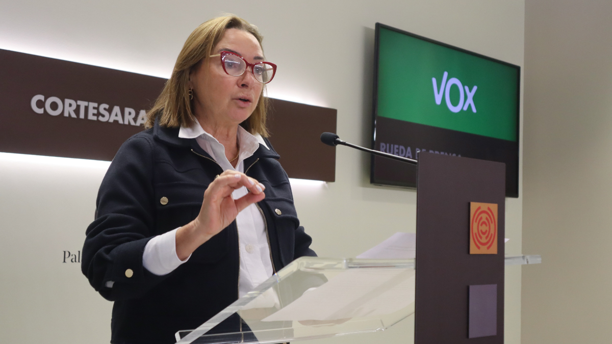 Carmen Rouco en sala de prensa