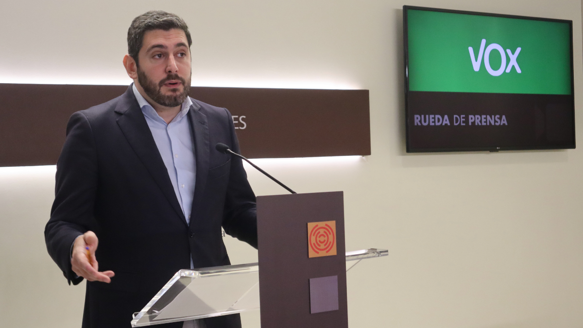 Alejandro Nolasco, este miércoles en las Cortes