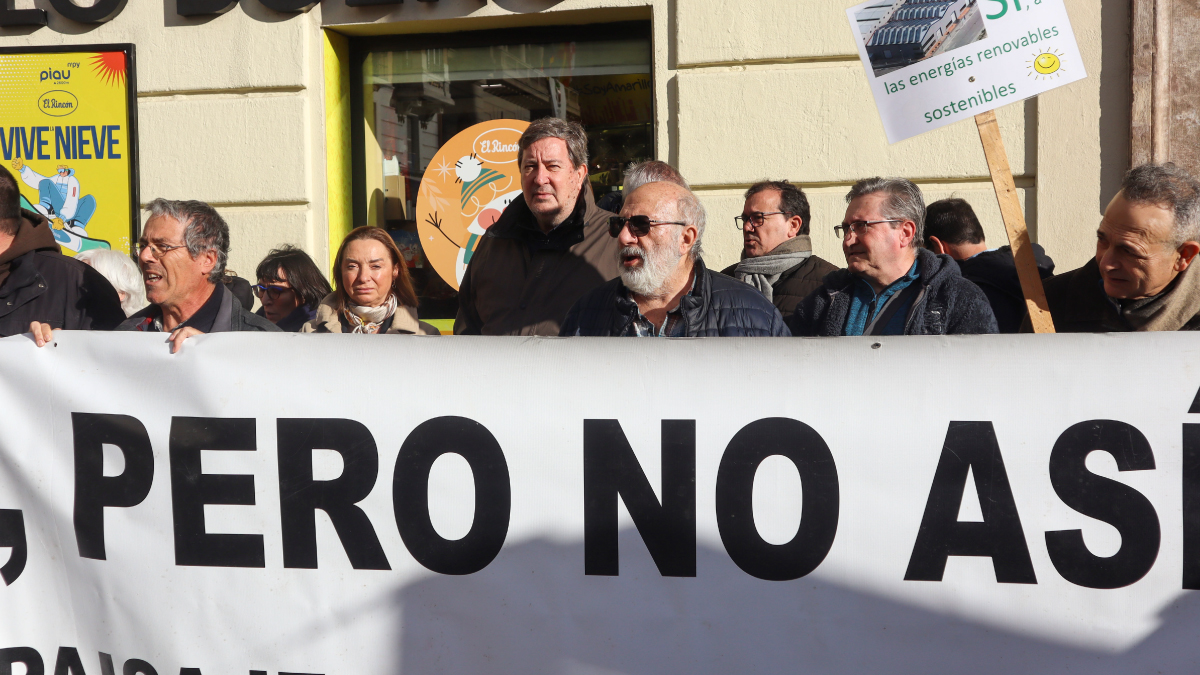 Juan Vidal, en la concentración del 23 de diciembre