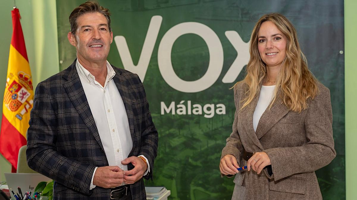 Antonio Alcázar y Yolanda Gómez, concejales del Grupo Municipal VOX Málaga