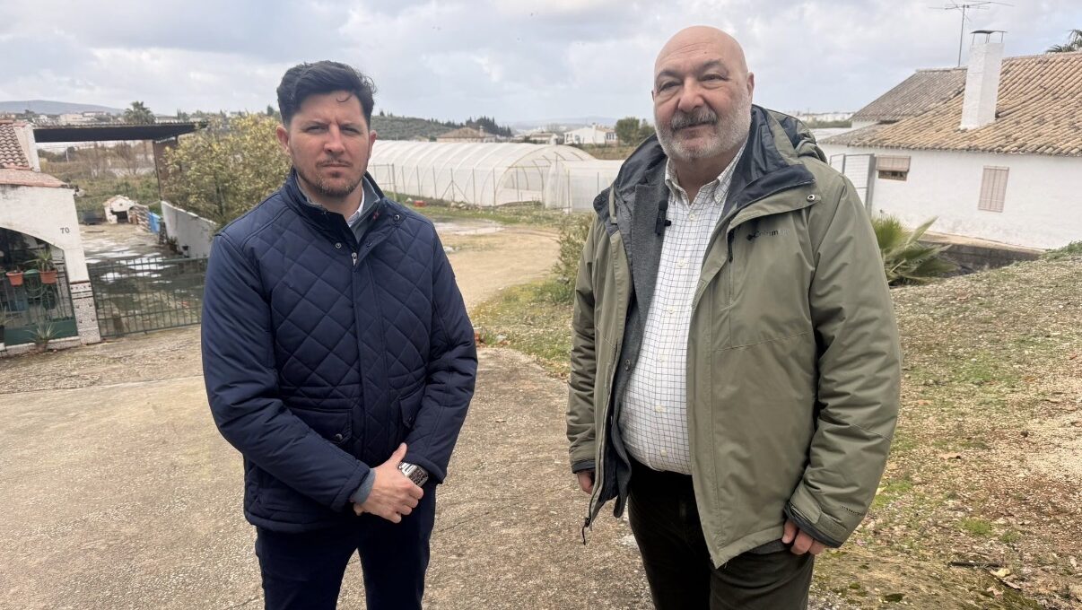 Pedro Palomeque, portavoz VOX Cabra y Alejandro Hernández, diputado VOX por Córdoba G.P VOX Andalucía.