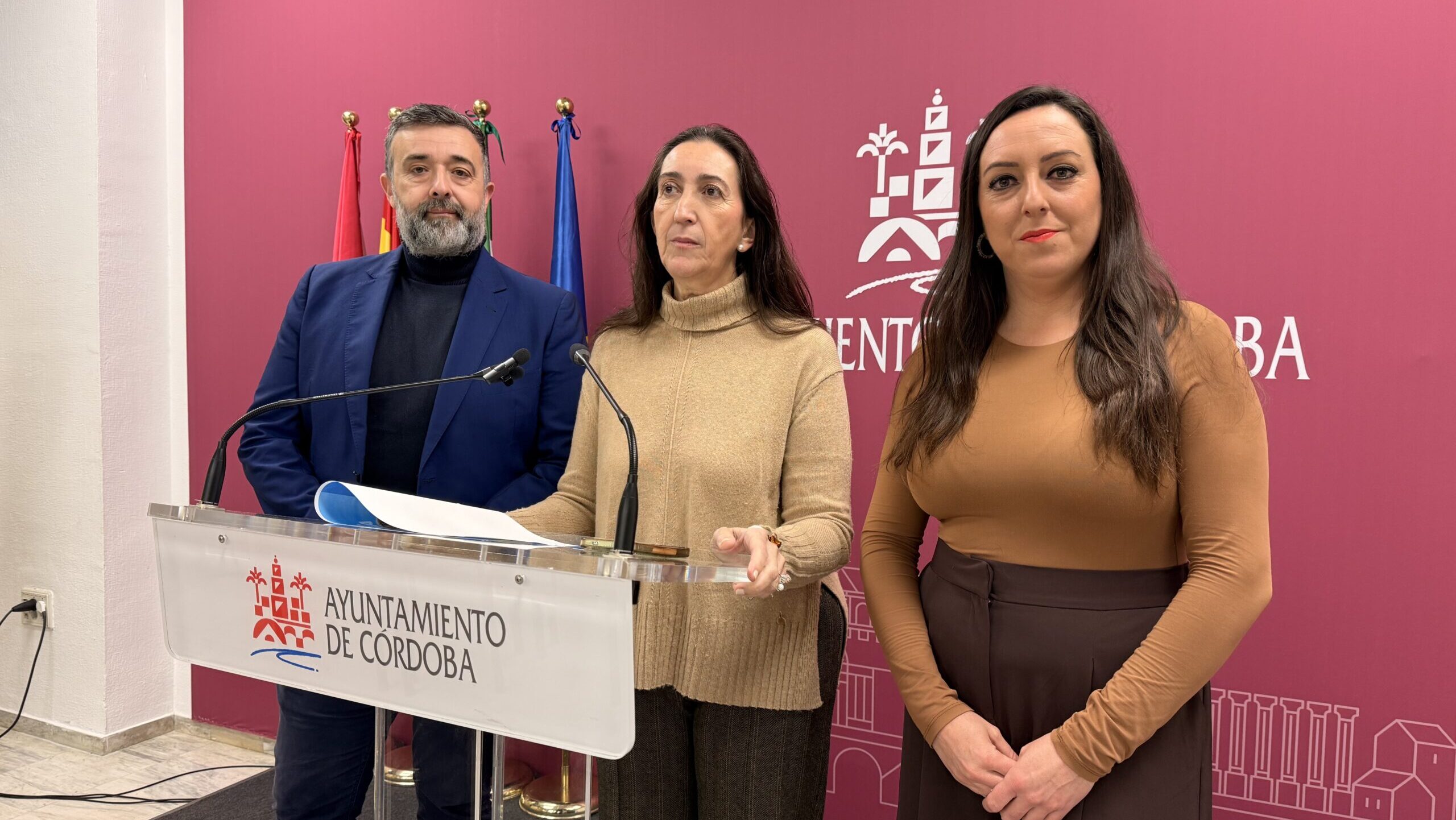 Paula Badanelli, Rafael Saco y Marta León. Grupo Municipal VOX Córdoba