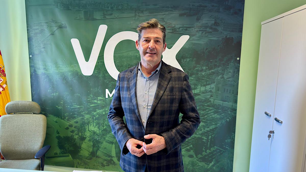 Antonio Alcázar, portavoz del Grupo Municipal VOX Málaga