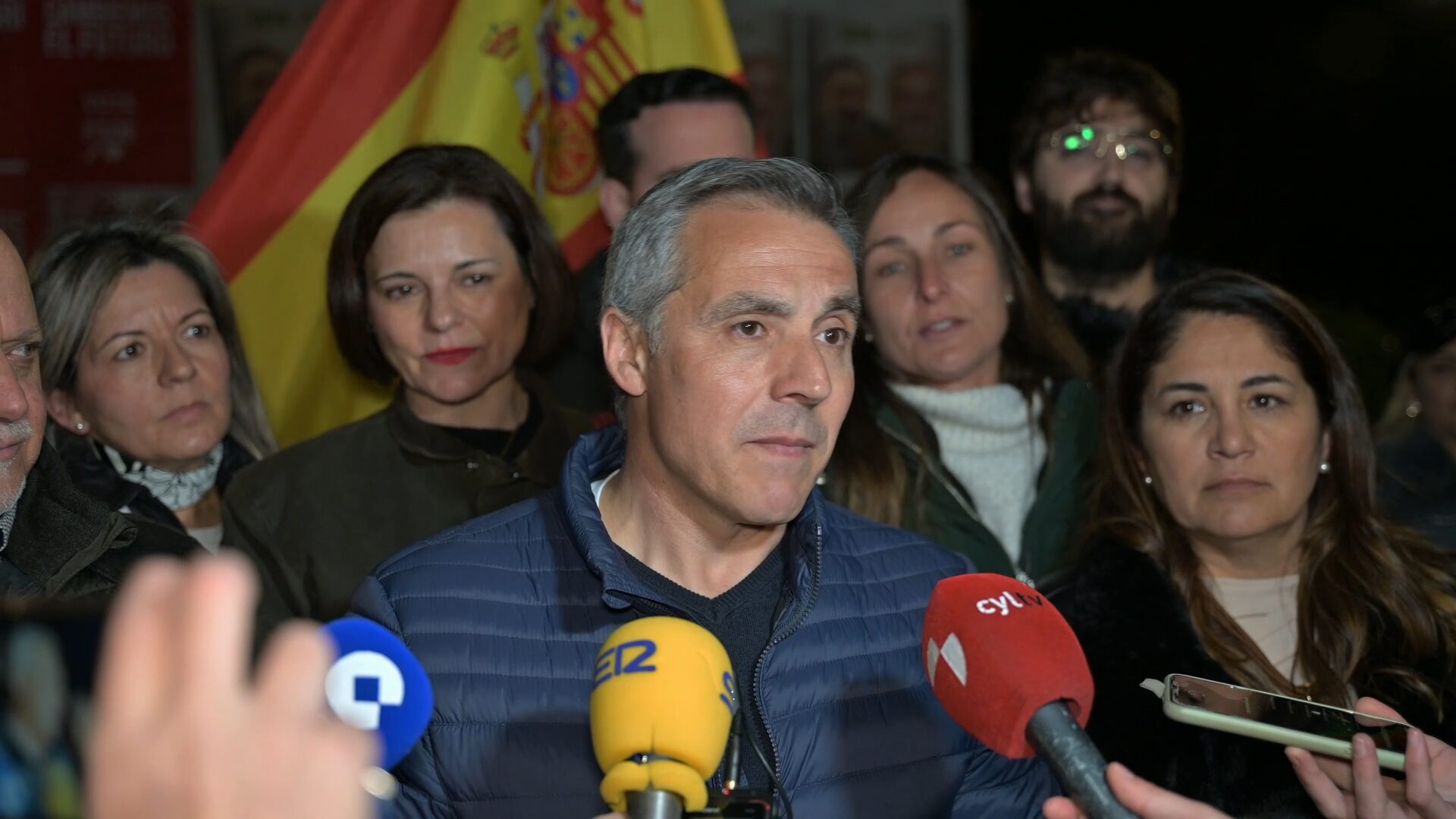 Declaraciones de José Antonio Palomo en pegada de carteles