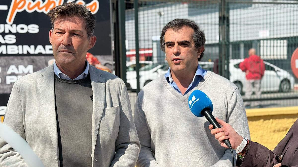 Antonio Alcázar y Antonio Sevilla, durante la rueda de prensa