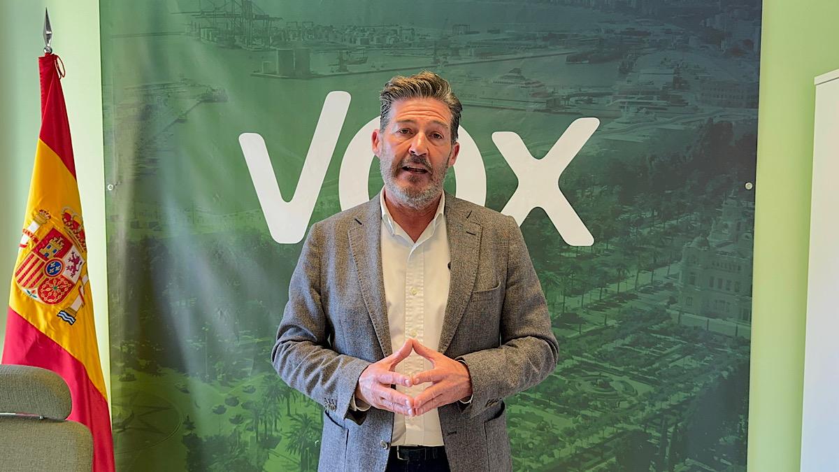 Antonio Alcázar, portavoz del Grupo Municipal VOX Málaga