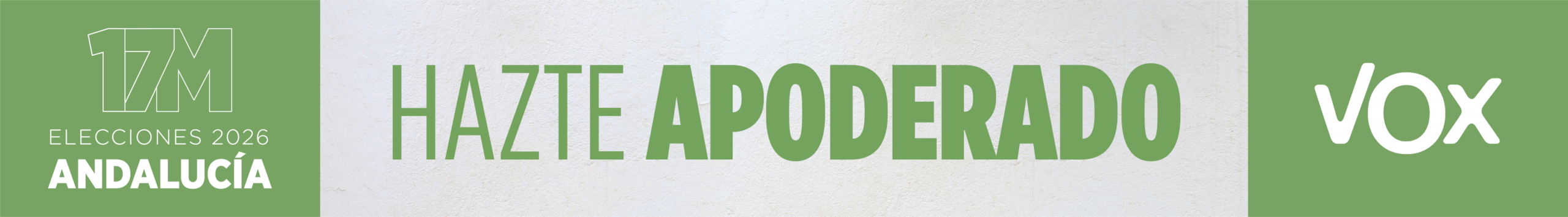 ¡Sé nuestros ojos en las Elecciones en Andalucía el 17 de mayo! Hazte apoderado de VOX