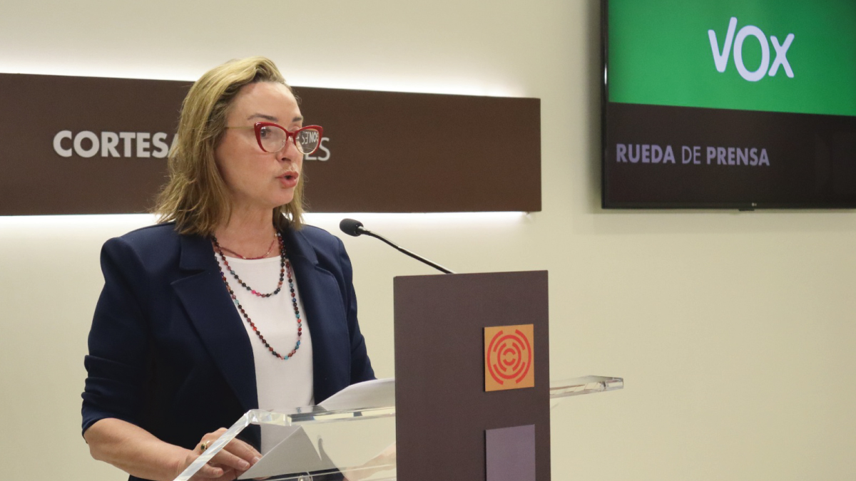 Carmen Rouco en sala de prensa
