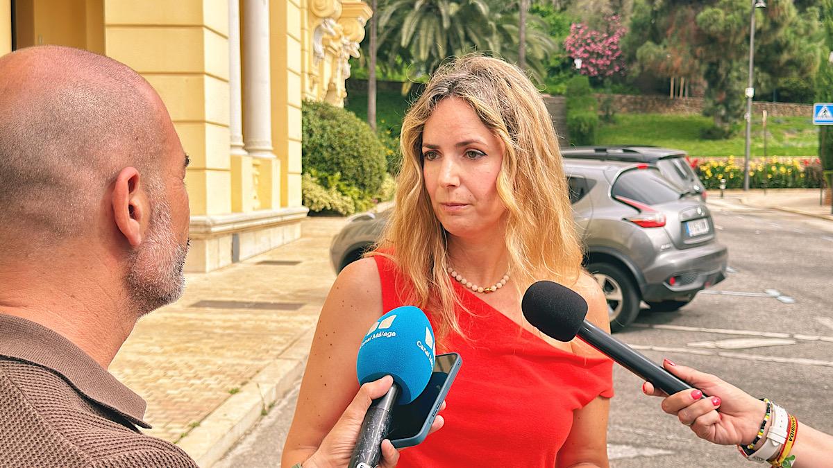 Yolanda Gómez, durante la rueda de prensa
