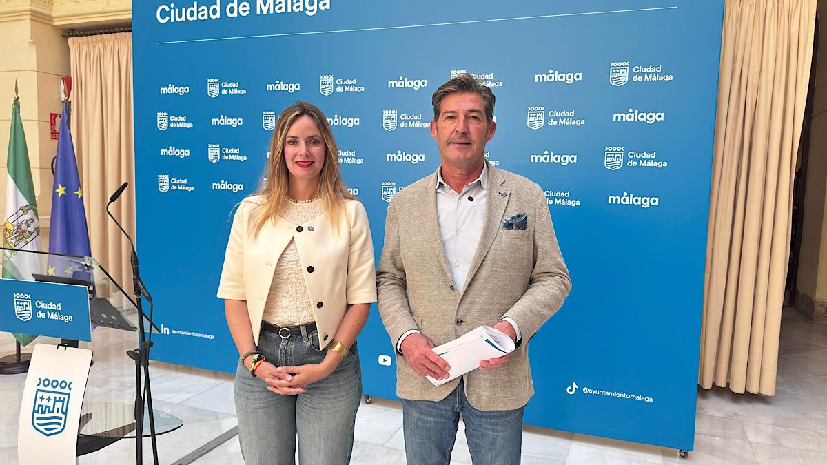 Yolanda Gómez y Antonio Alcázar, concejales del Grupo Municipal VOX Málaga